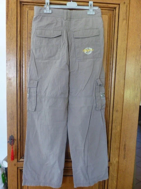 calça bege em sarja – photo 4